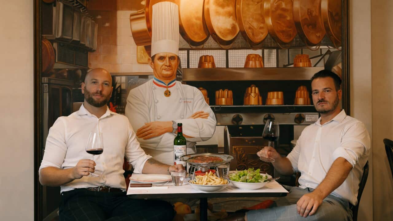 Brasserie l'Entrecôte and Bouillon L'Entrecôte owners Johan Giausseran and Vincent Ventura