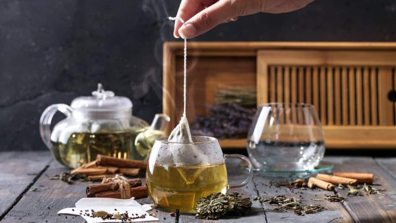 Selection of various tea types