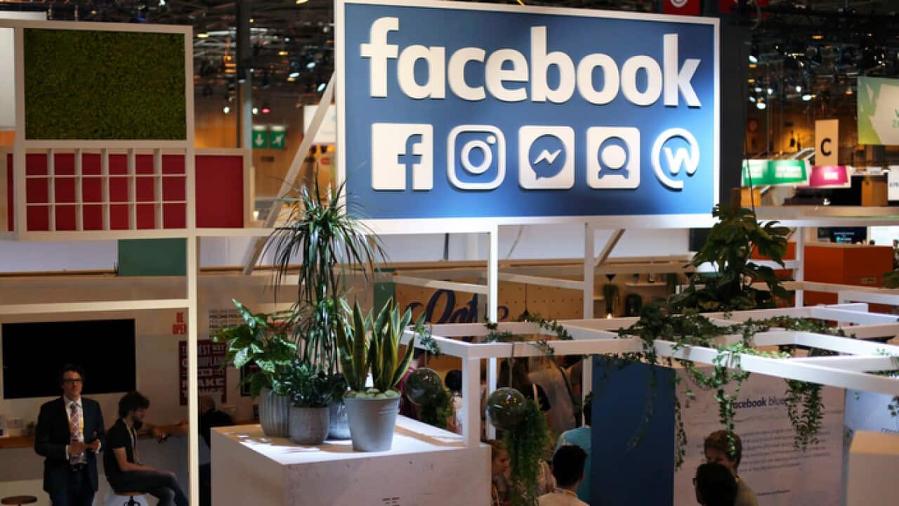 France has adopted a tax on internet giants like Google and Facebook, seen here at a Parisian tech show