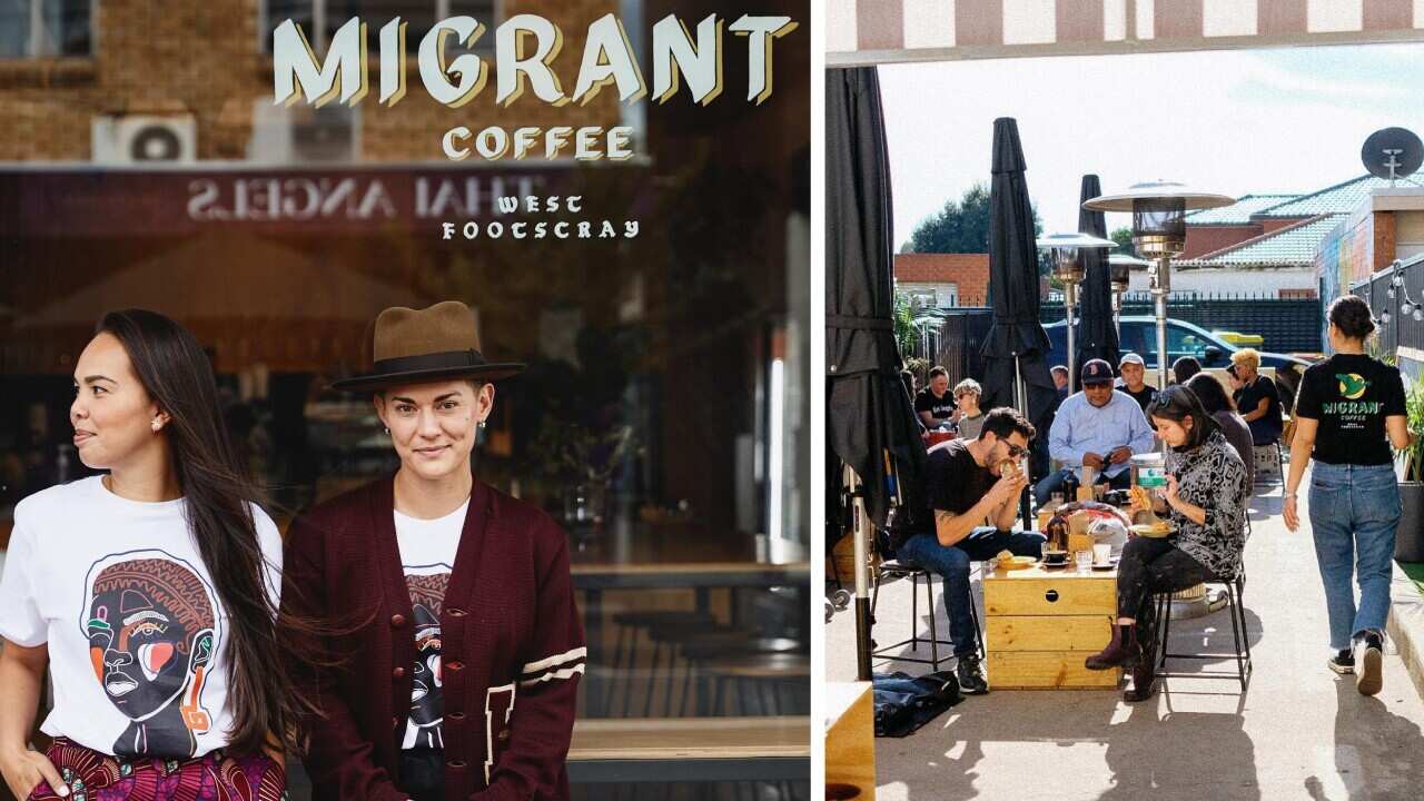 Café owner dedicates shared space to late mother and migrants looking for community