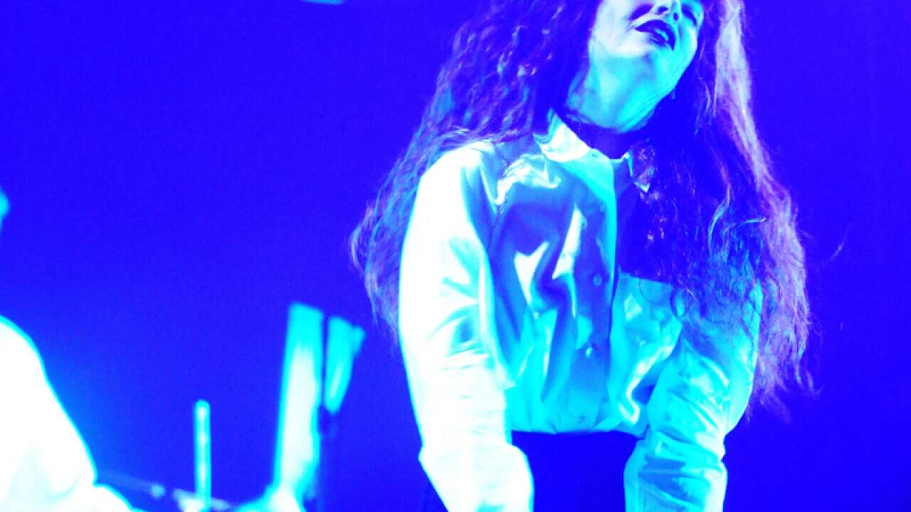 Recent Grammy winner Lorde performs at the Aragon Ballroom.
