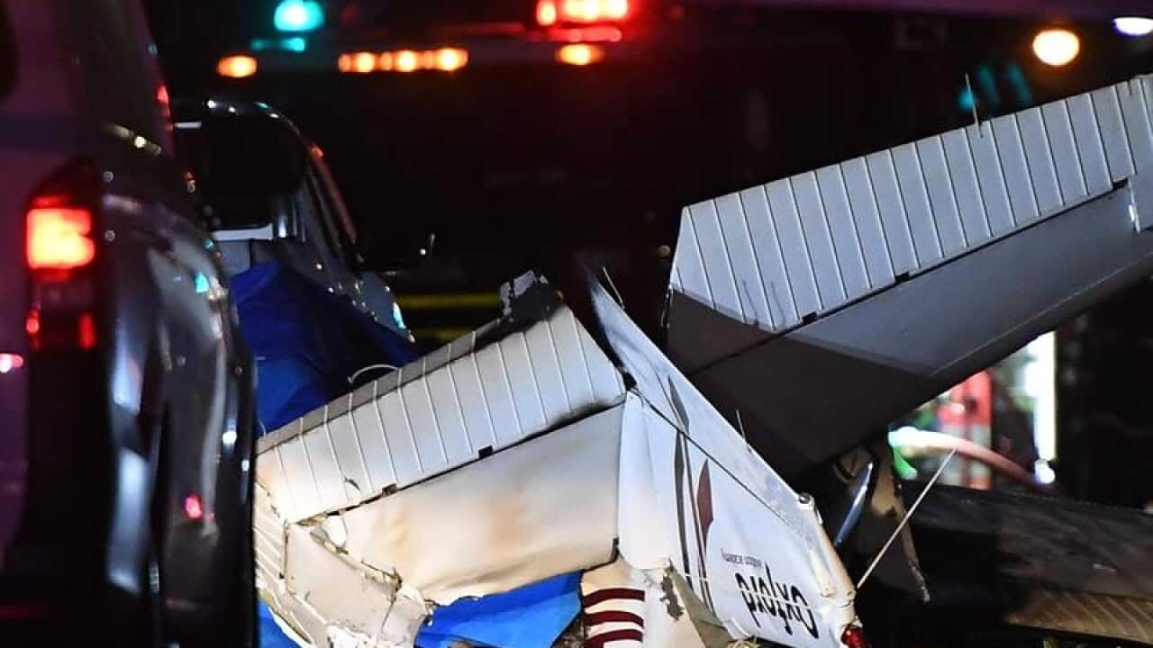 Plane crash site on Melbourne street