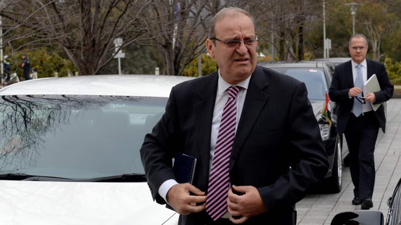 Foreign minister Julie Bishop speaking at the National Press club in Canberra, Wednesday, June 18, 2014. Ms Bishop spoke on the federal governments new aid paradigm.  (AAP Image/Alan Porritt/) NO ARCHIVING