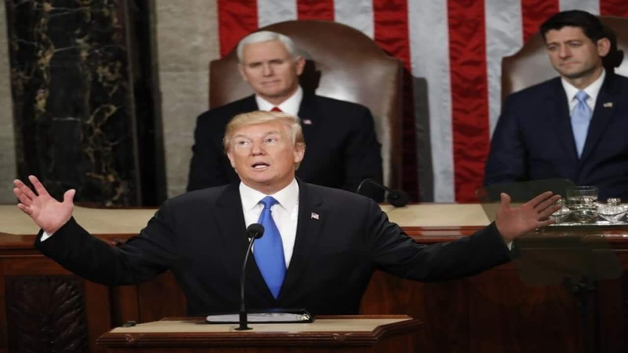 President Trump delivers his State of the Union address last year