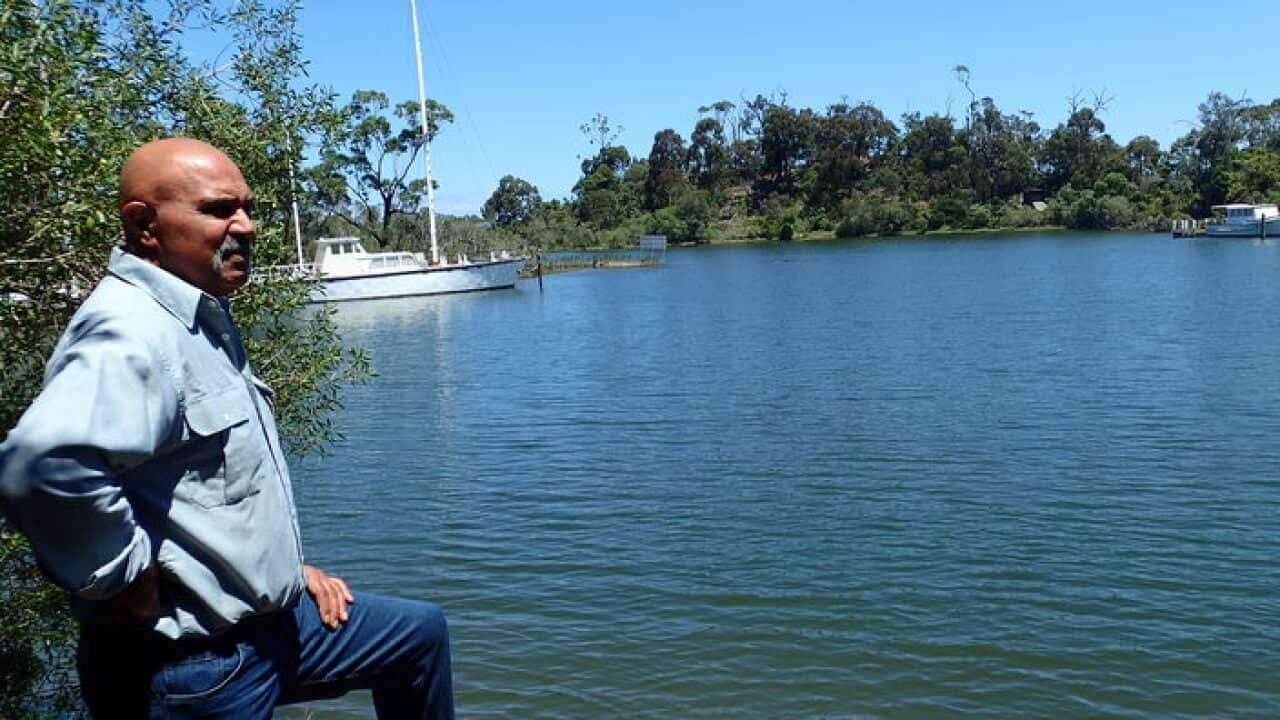 Kurnai man Russell Mullet at Boxes Creek