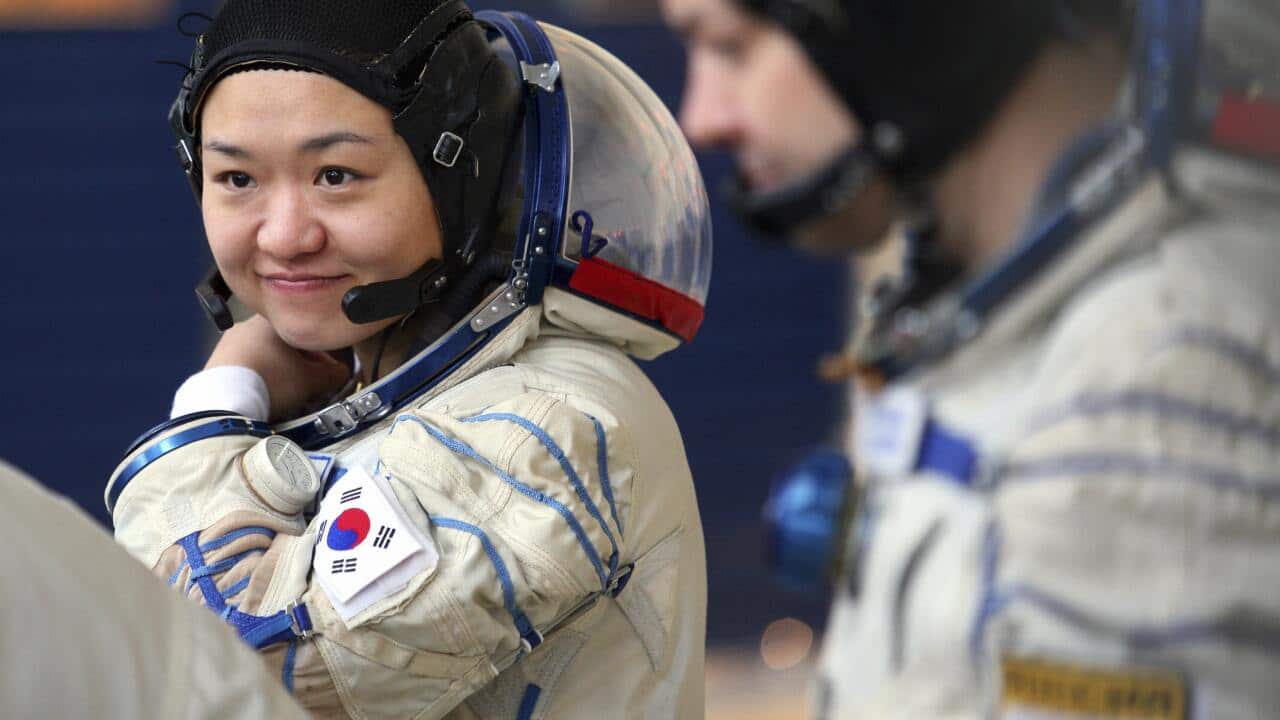 Astronaut So-Yeon Yi of South Korea atte