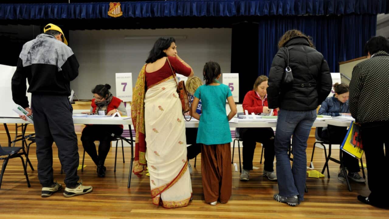 Voting in Bennelong in 2010