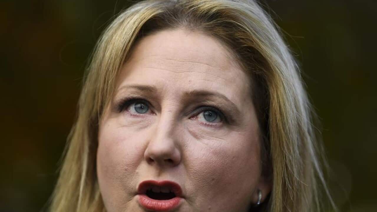 Centre Alliance MP Rebekha Sharkie speaks during a press conference