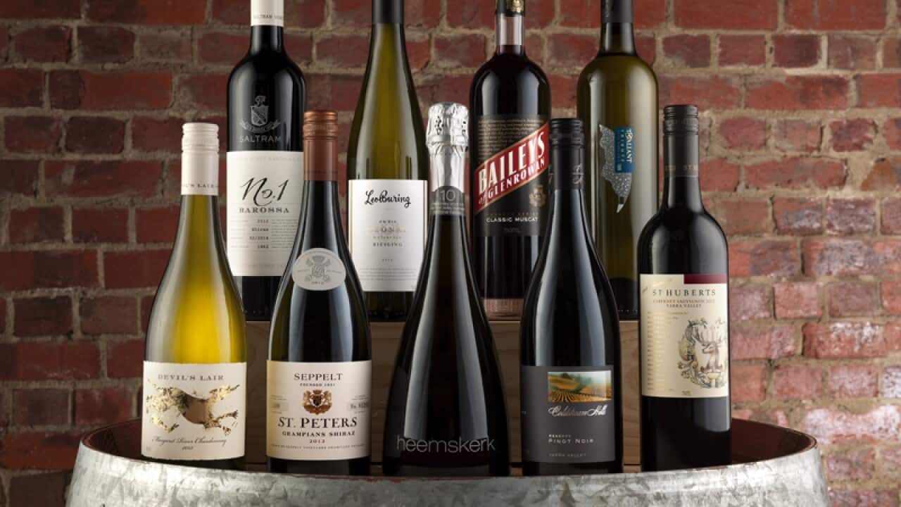 Bottles of wine from Treasury Wine Estates