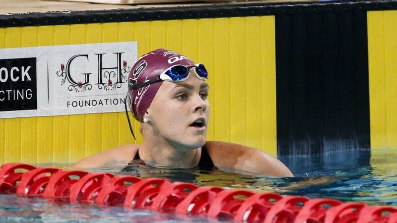 Shayna Jack waiting for the results of a race