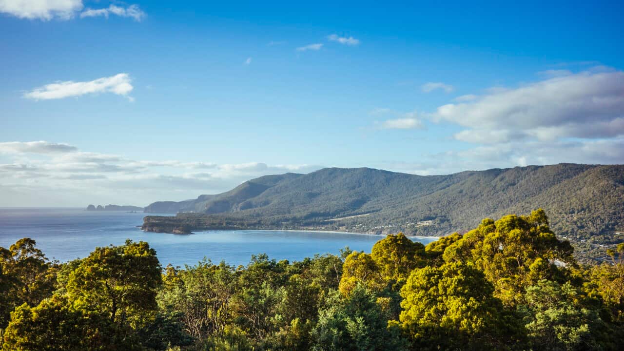 View of Tasmania Island Lookout, Port Arthur, Tasmania, Australia