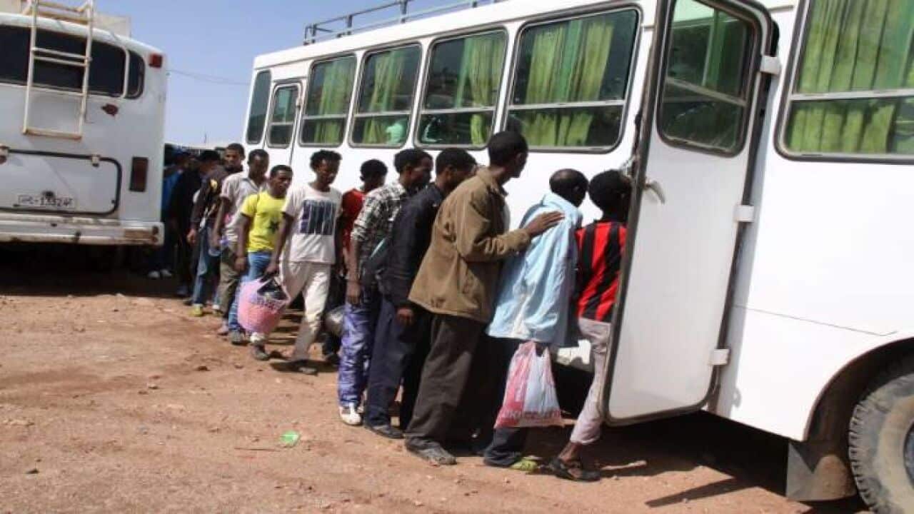 Eritrean refugees at Hitsats