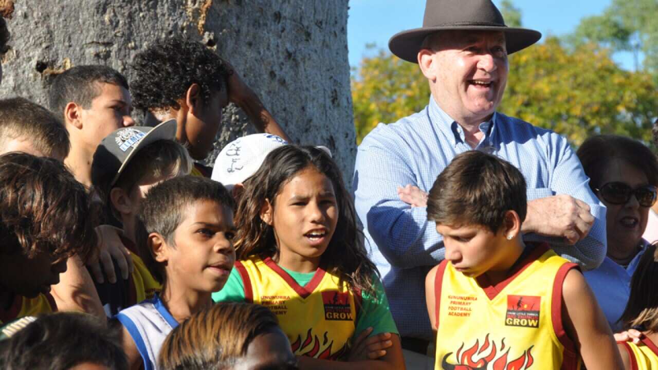 Peter Cosgrove at Clontarf Academy.