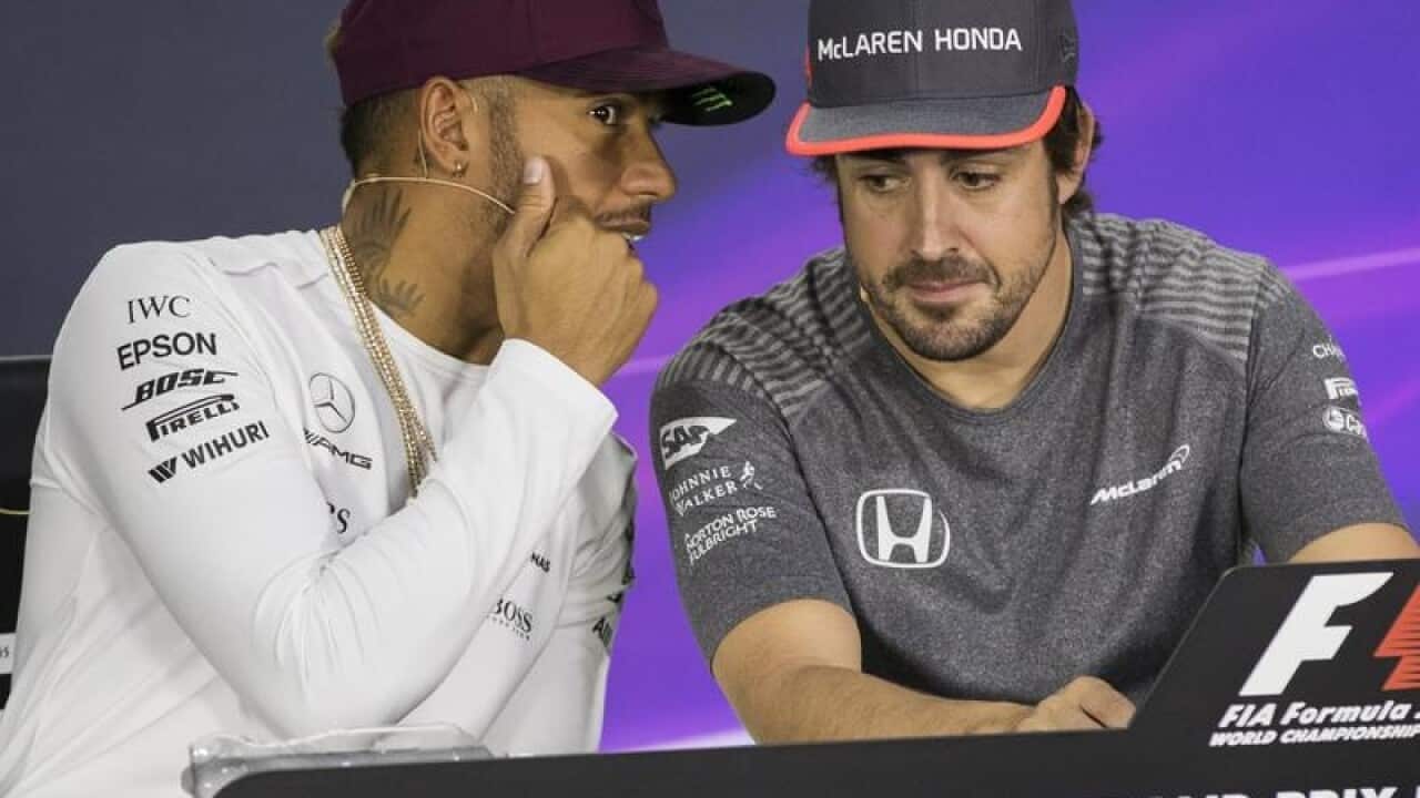 Lewis Hamilton and Fernando Alonso