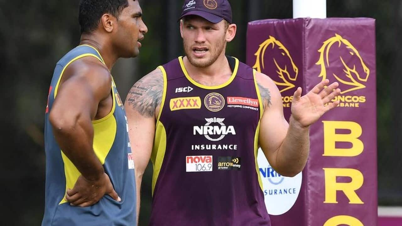 Tevita Pangai Junior and Matt Lodge
