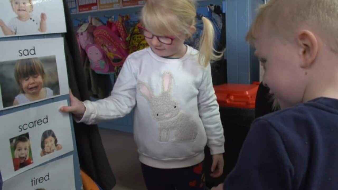 Emotion cards help children identify how they are feeling