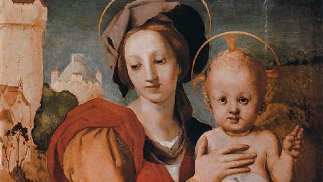 Madonna and Child with the Young Saint John by Jacopo Pontormo