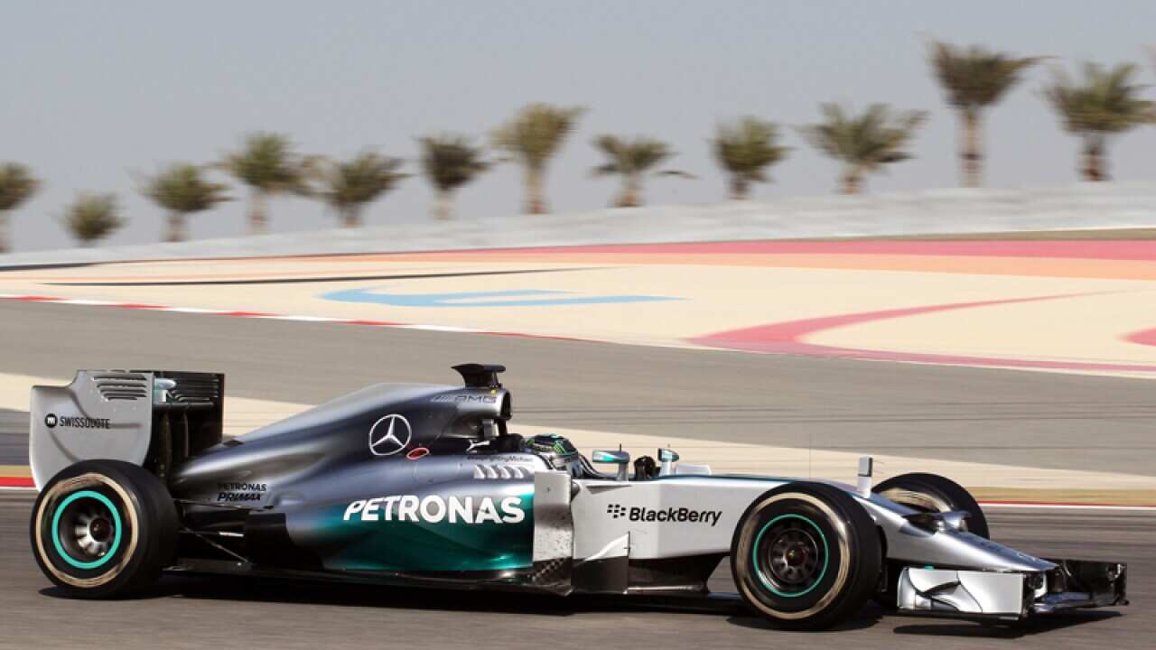 Nico Rosberg during Formula One Testing in Bahrain