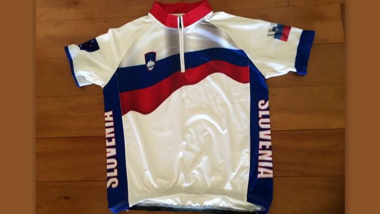 Cycling jersey of the new club