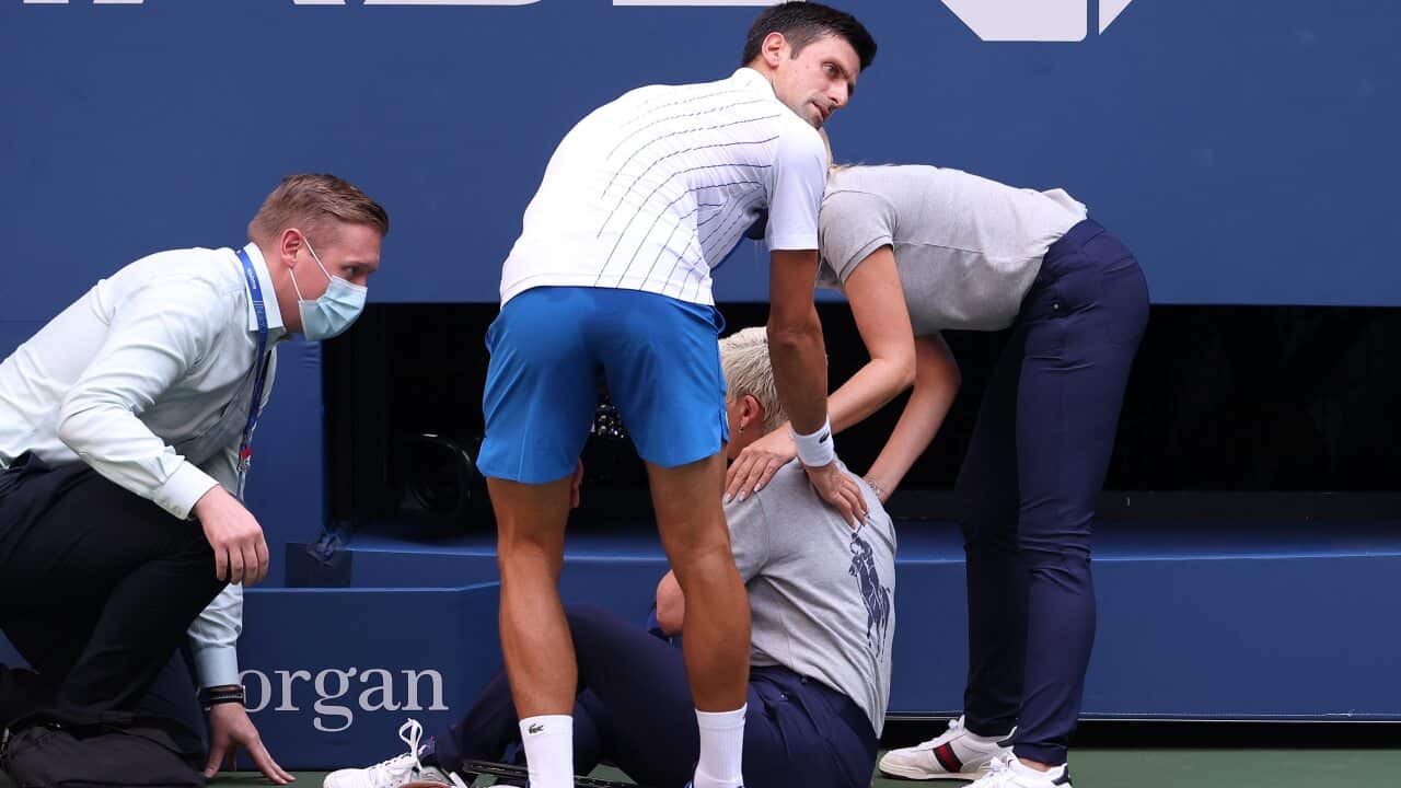 Novak Djokovic US Open default