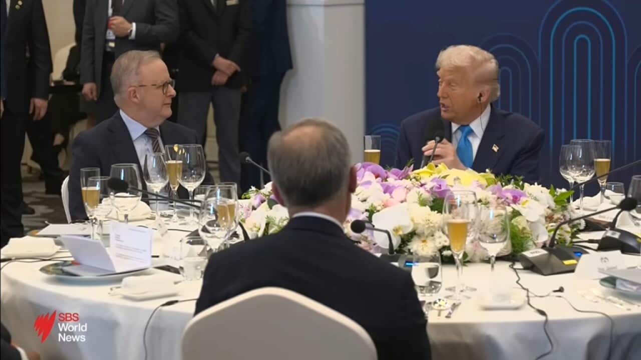 Anthony Albanese joins Trump and other leaders for 'special dinner' in South Korea during the APEC summit.