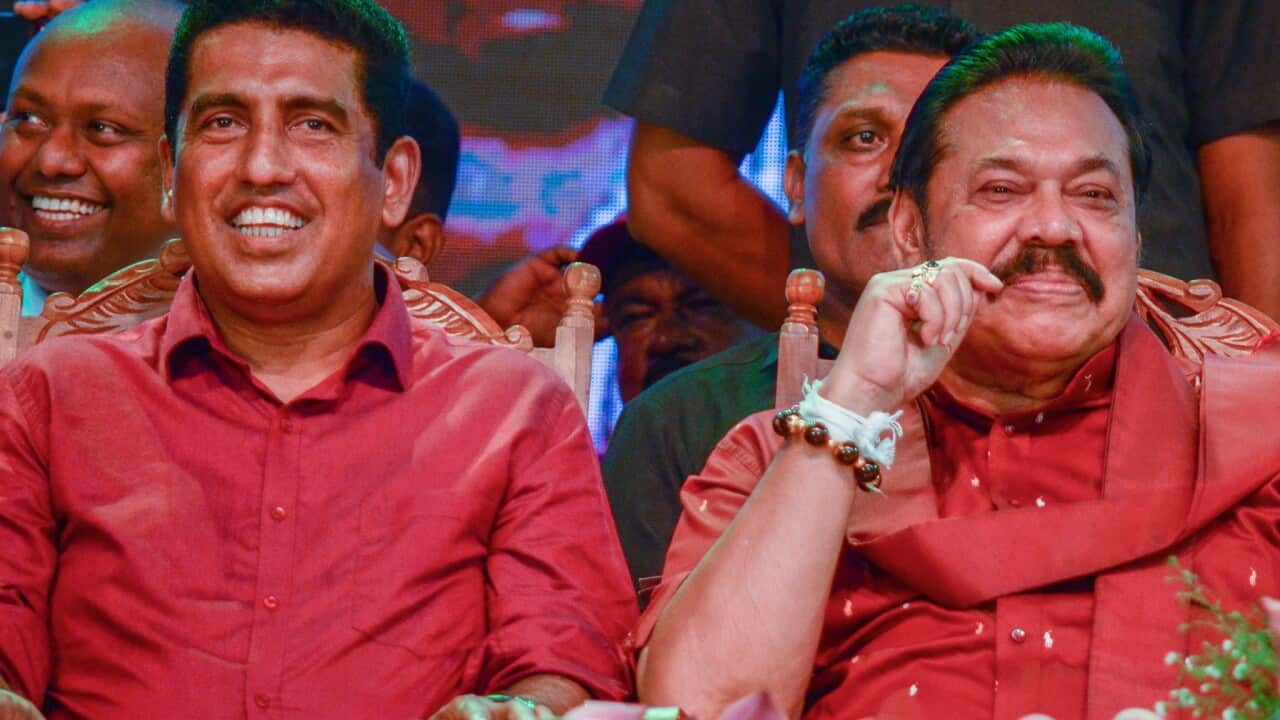 Johnston Fernando and Mahinda Rajapaksa
