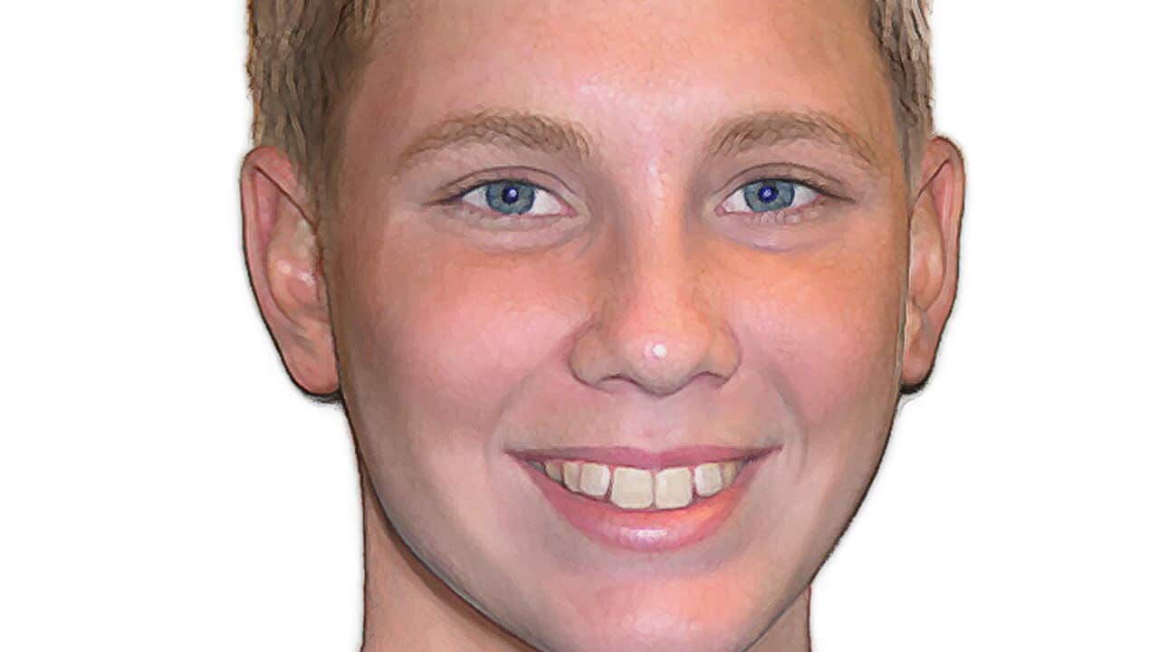 An age-progressed image of Mathieu-Pierre Macintosh