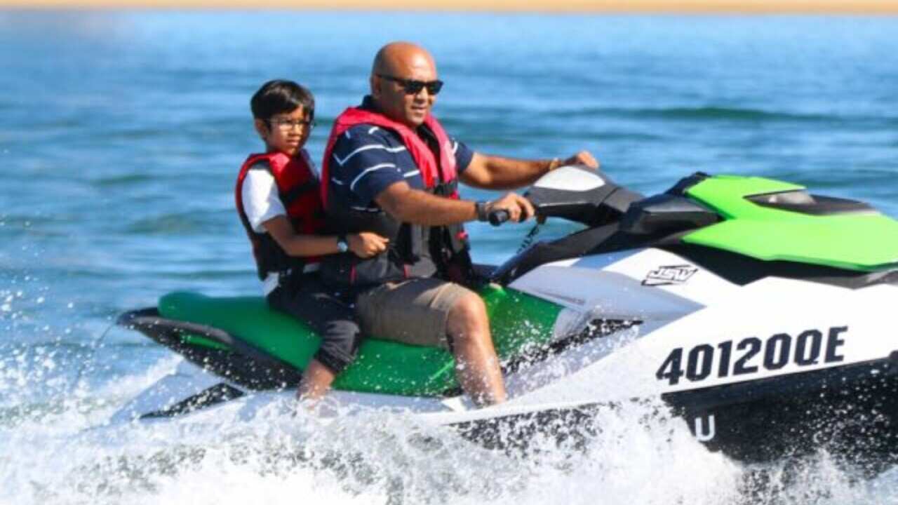 Himanshu and Aarav enjoying time together