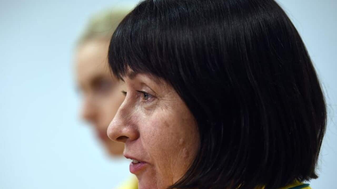 File image of coach of the Australian netball team, Lisa Alexander.