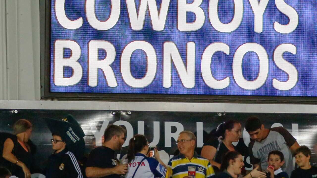North Queensland Cowboys and the Brisbane Broncos sign