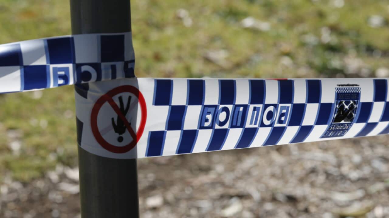 Police emergency services at a scene