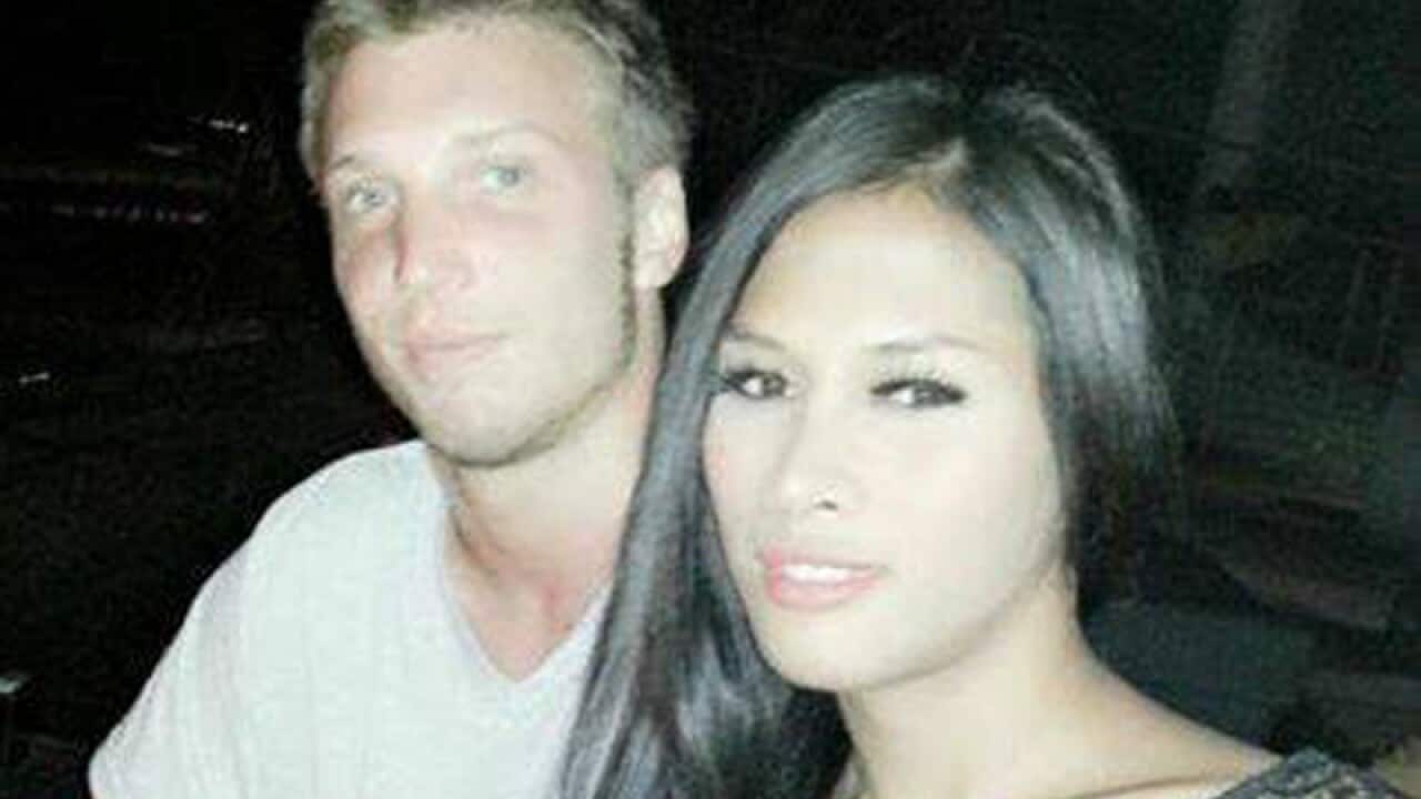 Marcus Volke (L) and Mayang Prasetyo