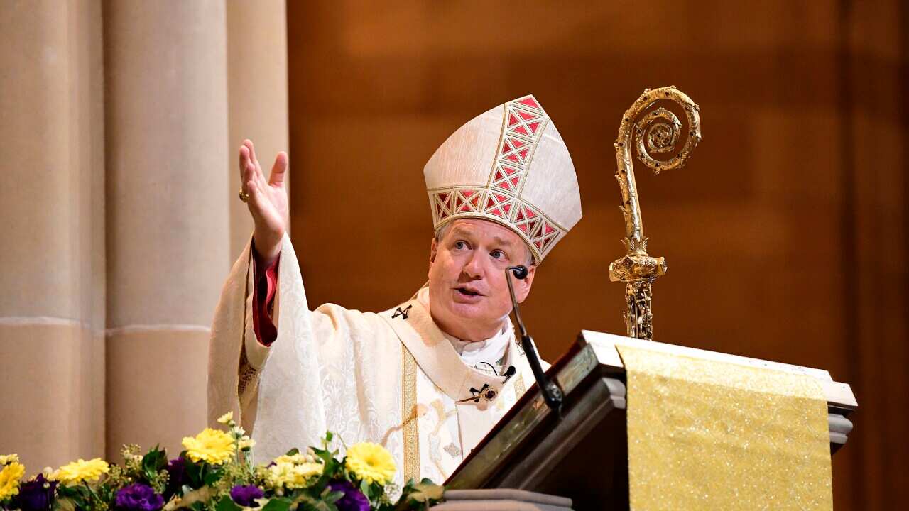 An archbishop leads a mass