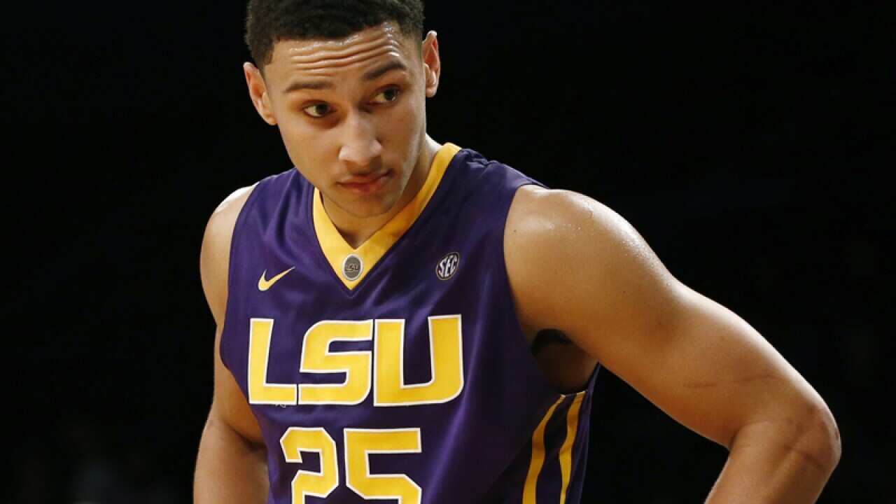 Louisiana State University's Australian player Ben Simmons