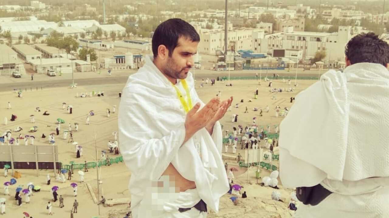 Wajid Hussain Shah, one of the lucky people who performed Hajj in 2021.