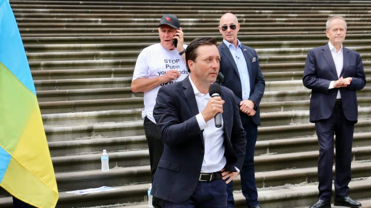 Matthew Guy Ukrainian Rally Melbourne