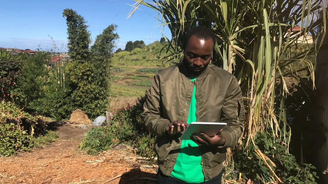 Emmanuel Bakenga began working with Green Connect as a general team member but has since been promoted to the role of Community Support Manager