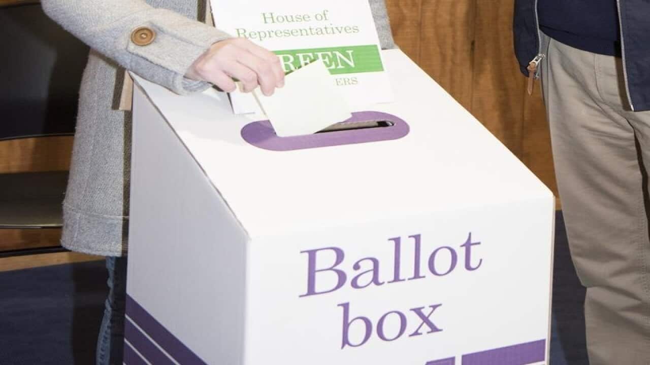 An AEC ballot box.
