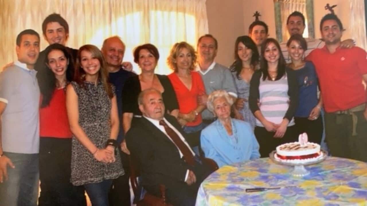 Antonio Cocchiaro with his family