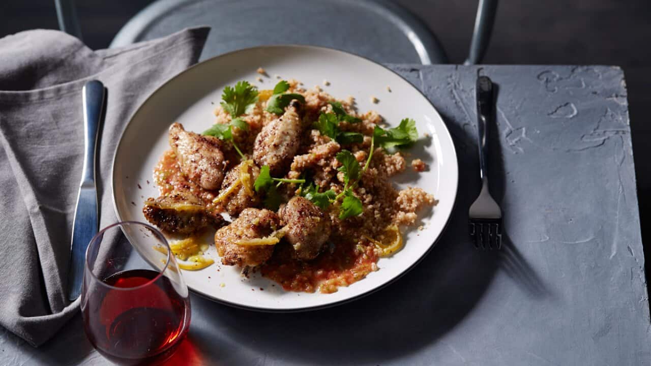 Sumac-roasted chicken wings with preserved lemon and coriander-image