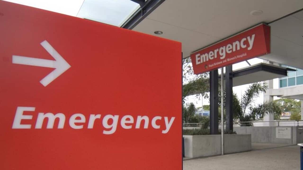 A file image of the Emergency sign at hospital.