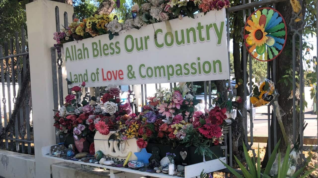 Outside Christchurch's Al Noor mosque
