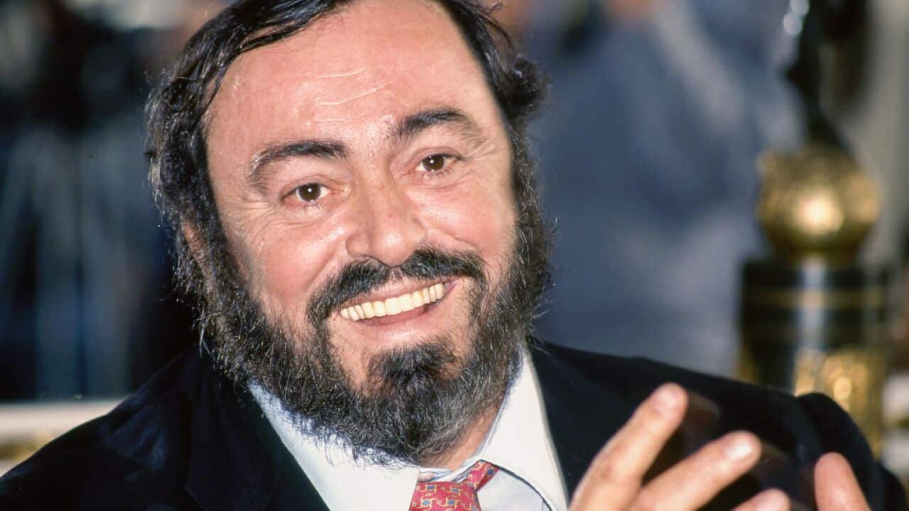 Portait Of Luciano Pavarotti