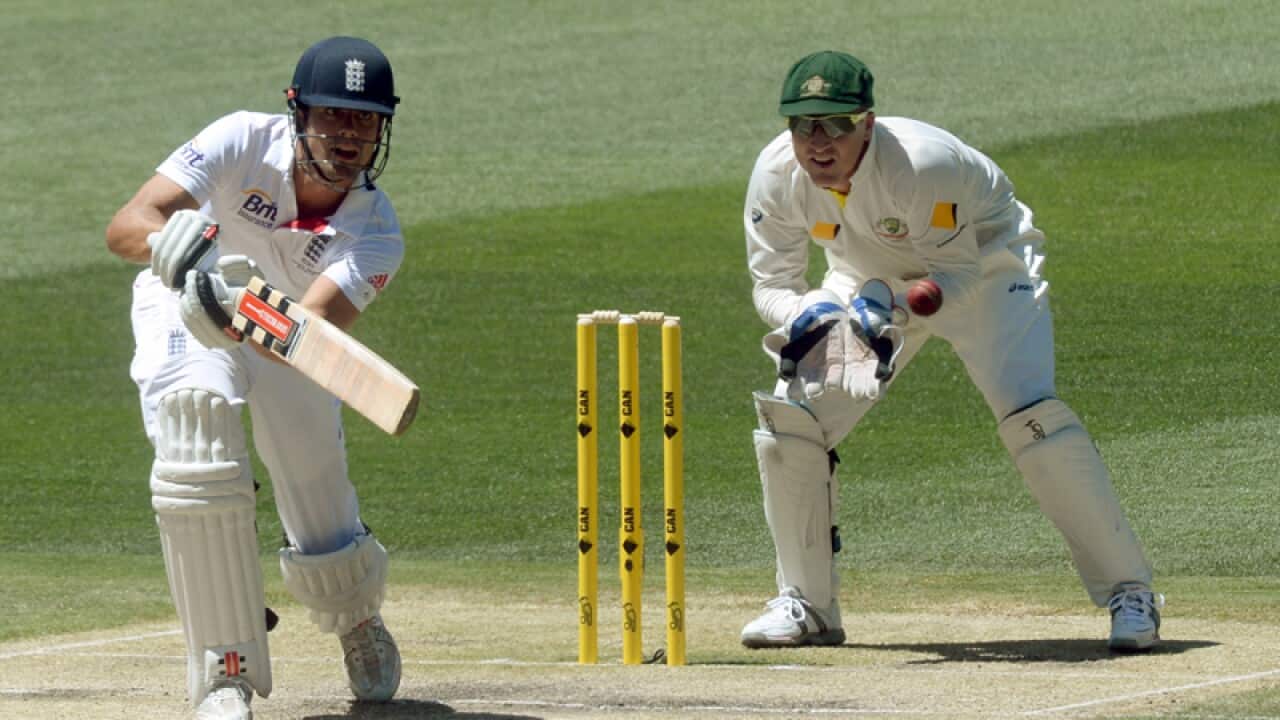 England's Alastair Cook during day three of the Fourth Test at the MCG