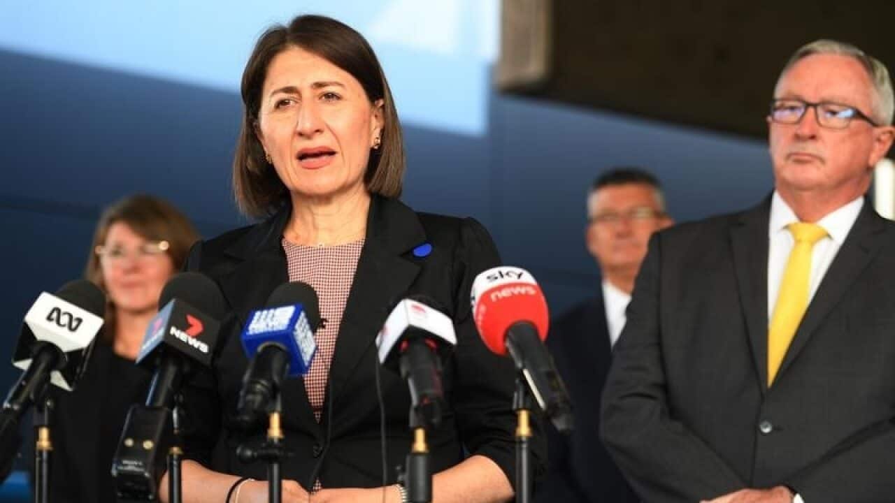 Gladys Berejiklian and her Health Minister Brad Hazzard.