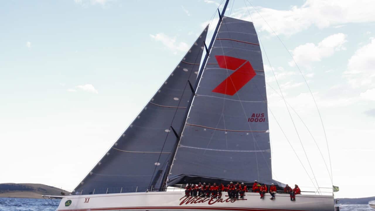 Wild Oats XI during the Sydney to Hobart yacht race