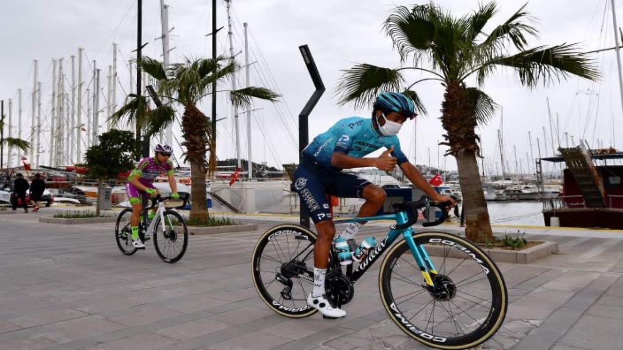 Merhawi Kudus at the tour of Turkey