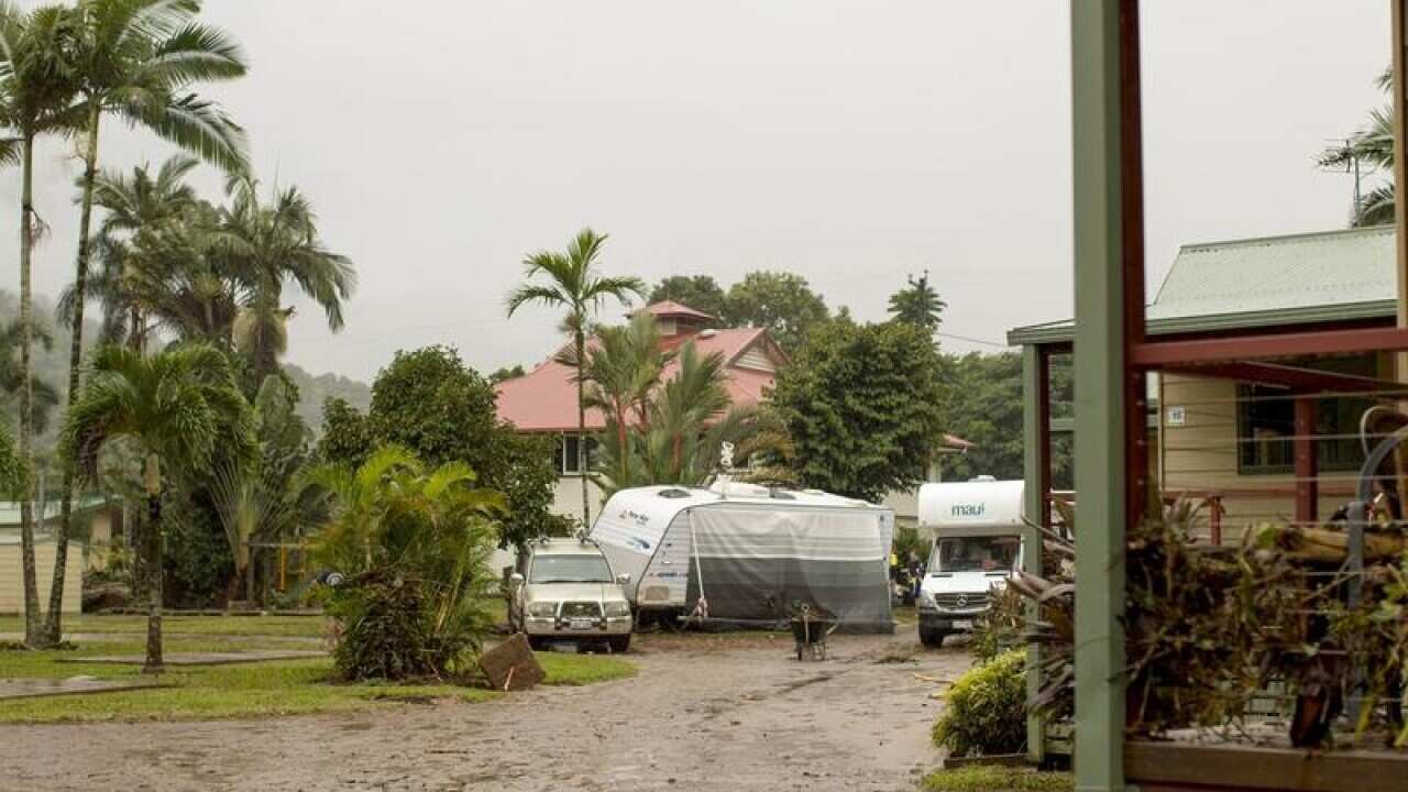 The aftermath of flash flooding in Cairns