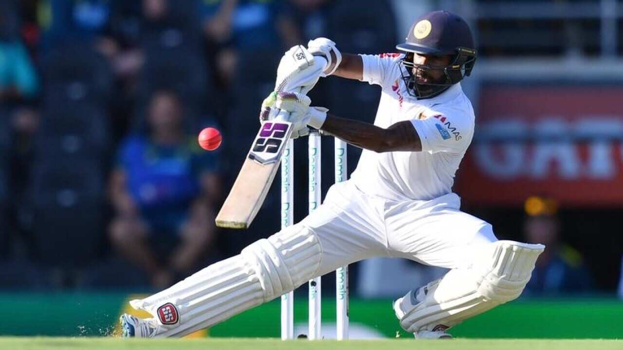 Niroshan Dickwella at the Gabba