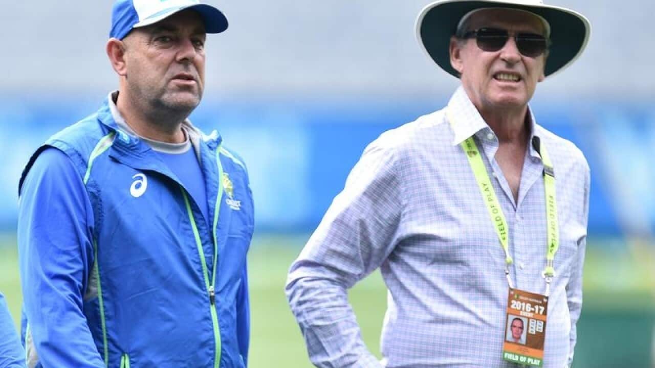 Darren Lehmann and Trevor Hohns